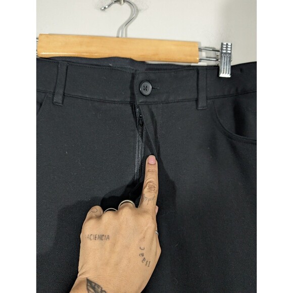 Torrid Womens Black Cropped High-Rise Skinny Ponte Pants Sz 16 Office Workwear - Picture 3 of 6